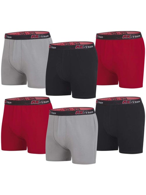 Lot de 6 boxers stretch unis rx-trem  - atlas for men - Kiabi