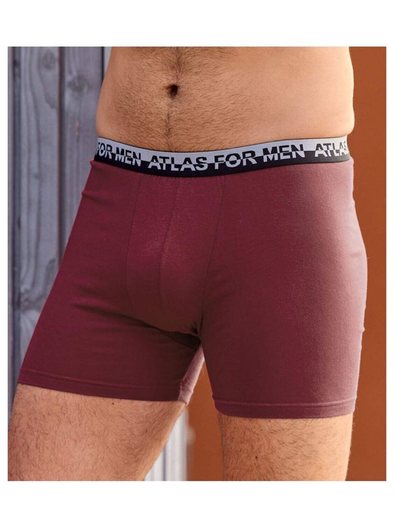 Lot de 6 Boxers Top Confort   - ATLAS FOR MEN Bleu Gris Noir - Kiabi