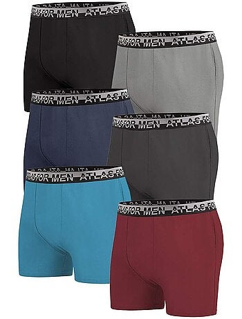 Lot de 6 boxers top confort - atlas for men