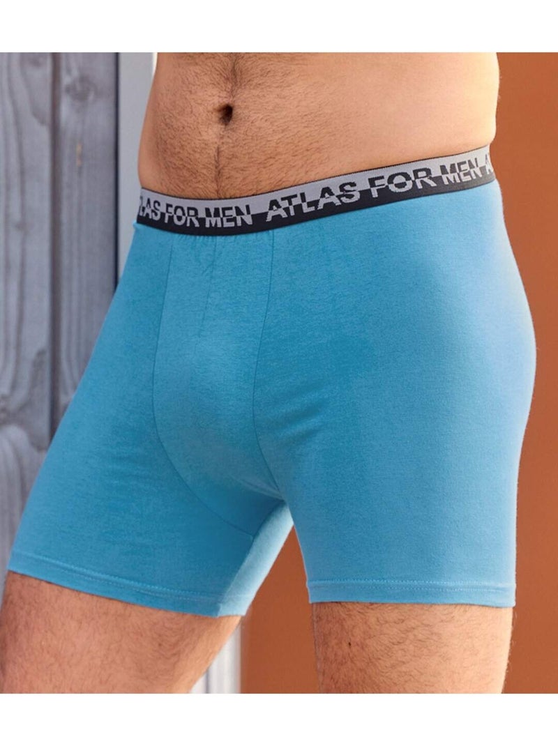 Lot de 6 boxers top confort   - atlas for men Bleu Gris Noir - Kiabi