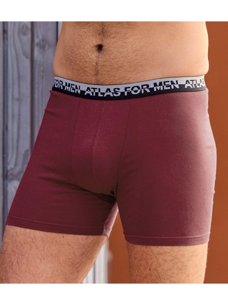 Lot de 6 boxers top confort   - atlas for men Bleu Gris Noir - Kiabi