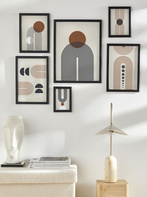 Lot de 6 cadres photos bois MOKA - Kiabi