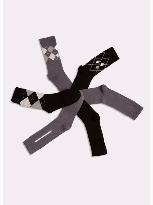 Lot de 6 Chaussettes losanges - AFIBEL - Kiabi