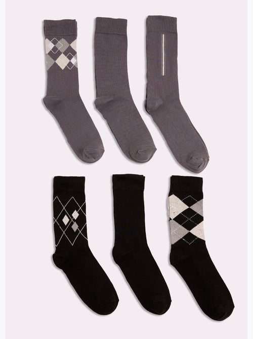 Lot de 6 Chaussettes losanges - AFIBEL - Kiabi