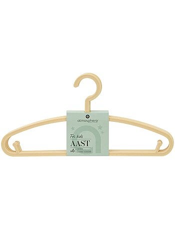 Lot de 6 cintres enfant avec encoches aast