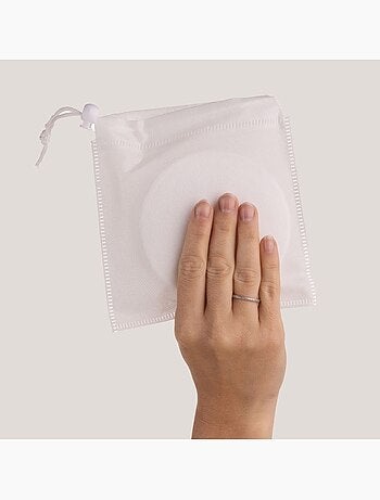 Lot de 6 coussinets d'allaitement lavables en coton Noir