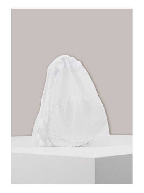 Lot de 6 coussinets d'allaitement lavables en coton Noir - Kiabi