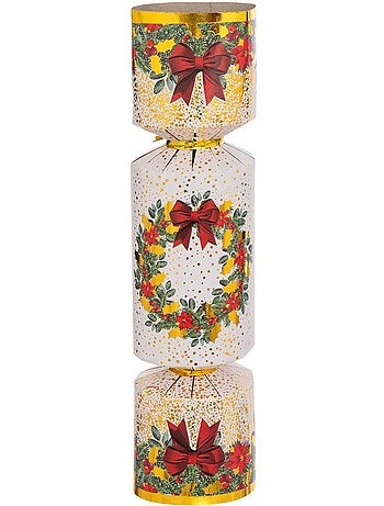 Lot de 6 crackers couronne de noël