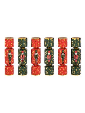 Lot de 6 crackers imprimés imprimé casse-Noisette