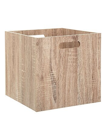 Lot de 6 cubes de rangement effet bois MIX'N MODUL