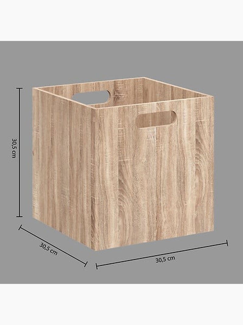 Lot de 6 cubes de rangement effet bois MIX'N MODUL Beige - Kiabi