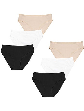 Lot de 6 culottes femme Ecopack Basic Athena