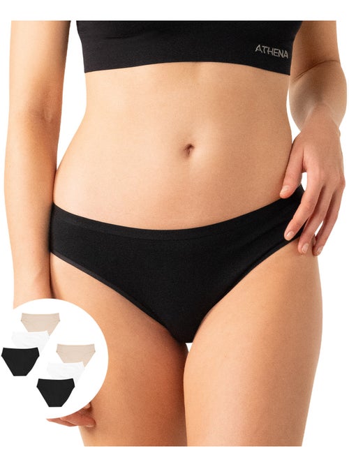 Lot de 6 culottes femme Ecopack Basic Athena - Kiabi