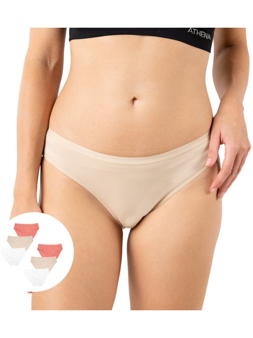 Lot de 6 culottes femme Ecopack Basic Athena - Kiabi