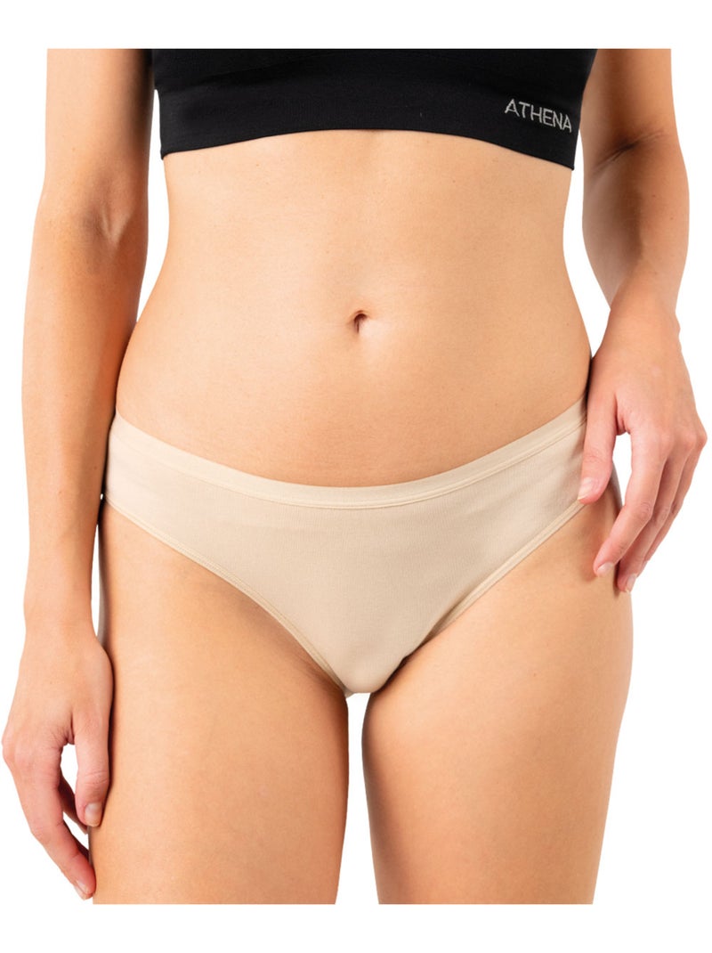 Lot de 6 culottes femme Ecopack Basic Athena Noir Beige Gris - Kiabi