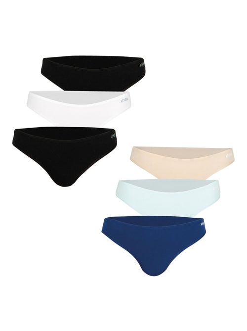 Lot de 6 culottes femme My Petit Prix Athena - Kiabi