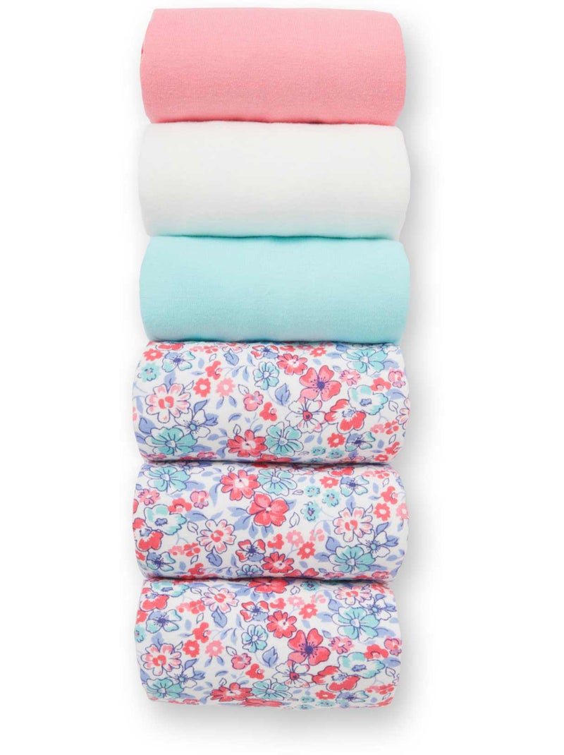 Lot de 6 culottes pur coton - DAXON Bleu clair - Kiabi