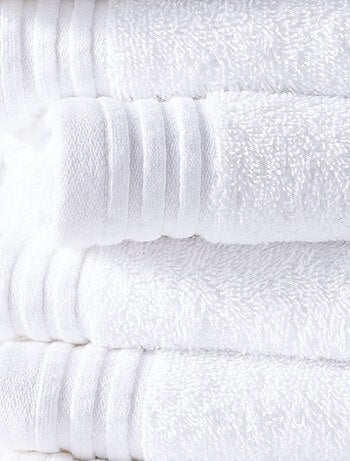 Lot de 6 draps de bain coton uni BATHROOM
