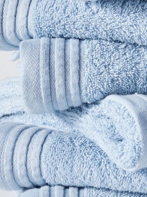 Lot de 6 draps de bain coton uni BATHROOM - Kiabi