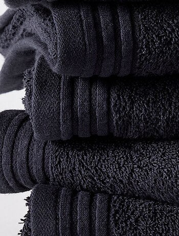 Lot de 6 draps de bain coton uni BATHROOM