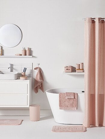 Lot de 6 draps de bain coton uni BATHROOM