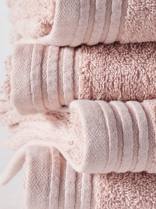 Lot de 6 draps de bain coton uni BATHROOM - Kiabi