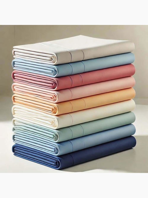 Lot de 6 draps housse - 100% coton anti plis - L22G - Kiabi