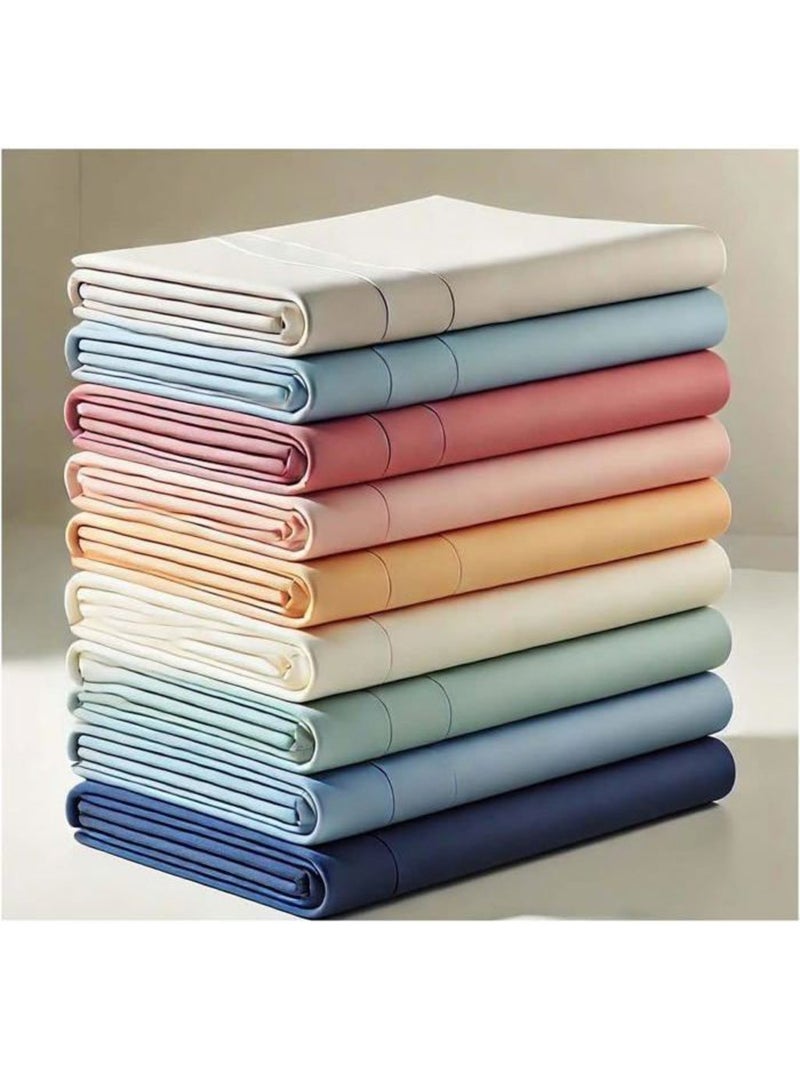 Lot de 6 draps housses - polycoton anti-plis, bonnets 30 cm - couleurs aléatoires - l22g Multicolore - Kiabi