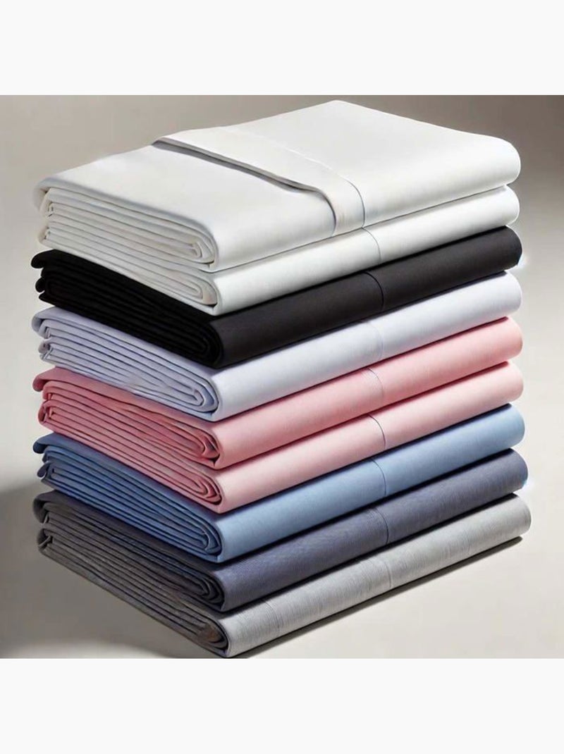 Lot de 6 draps housses - polycoton anti-plis, bonnets 30 cm - couleurs aléatoires - l22g Multicolore - Kiabi