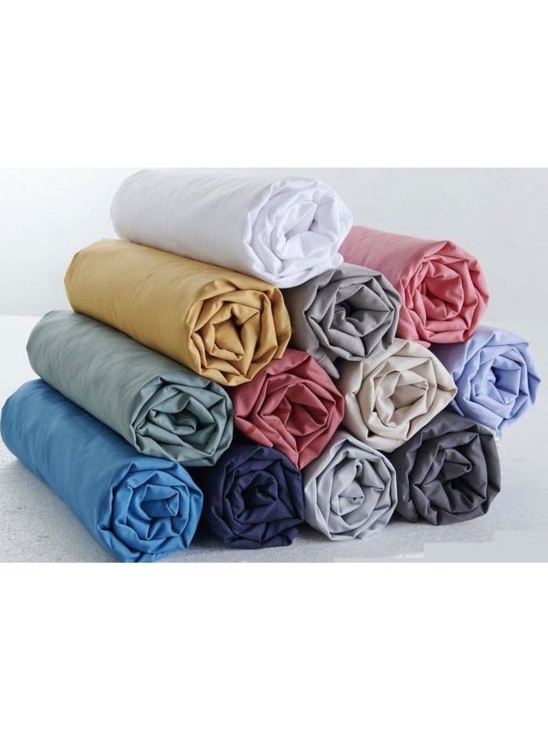 Lot de 6 draps housses - polycoton anti-plis, bonnets 30 cm - couleurs aléatoires - l22g Multicolore - Kiabi