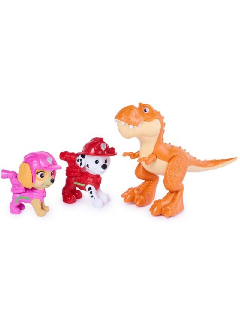 Lot de 6 figurines articulées + dinosaure - Mission Dino - PAW PATROL Multicolore - Kiabi