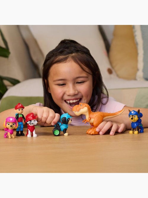 Lot de 6 figurines articulées + dinosaure - Mission Dino - PAW PATROL - Kiabi