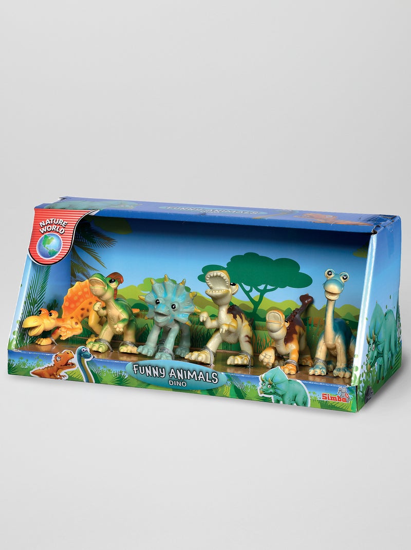 Lot de 6 figurines dinosaures 'Simba' Vert - Kiabi