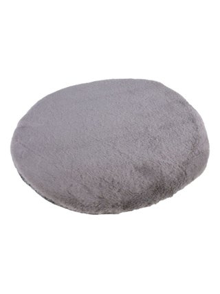 Lot de 6 galettes de chaises rondes imitiation fourrure