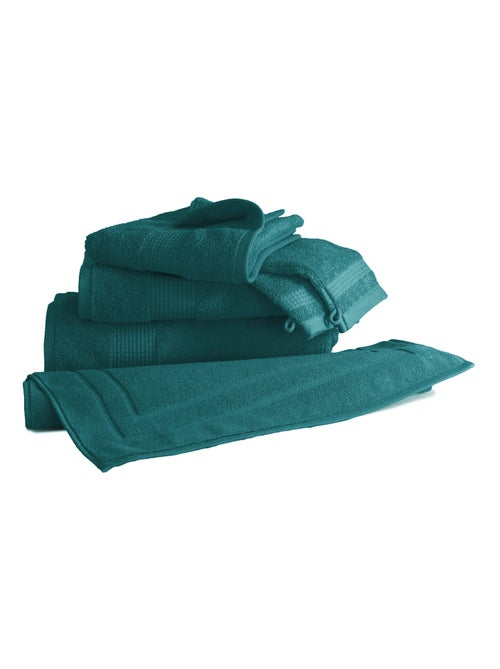 Lot de 6 Gants de Toilette  -  100% Coton - 450 gr/m2 - Kiabi