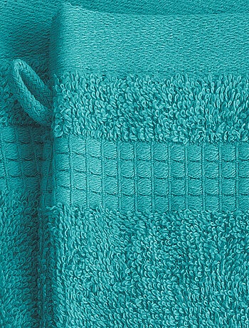 Lot de 6 Gants de Toilette - 100% Coton - 450 gr/m2