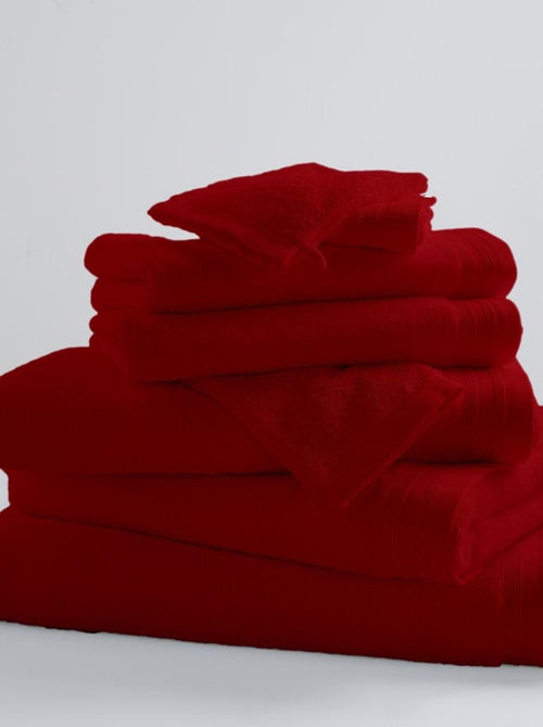Lot de 6 Gants De Toilette Unis et Colorés - Kiabi