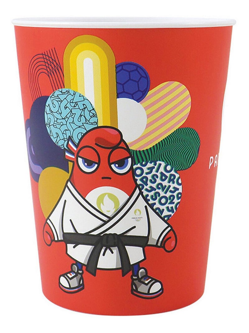 Lot de 6 Gobelets Mascotte Jeux Olympiques 2024 - 400 ml Multicolore - Kiabi