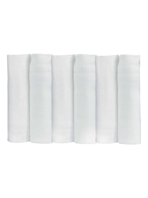 Lot de 6 langes - Kiabi