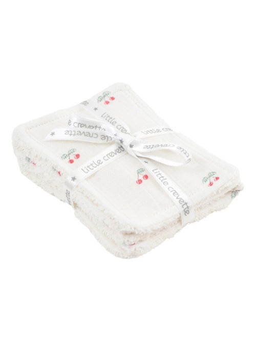 Lot de 6 lingettes lavables Cerise - Kiabi