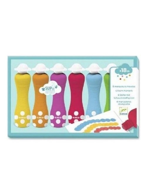 Lot De 6 Marqueurs Mousse - Kiabi