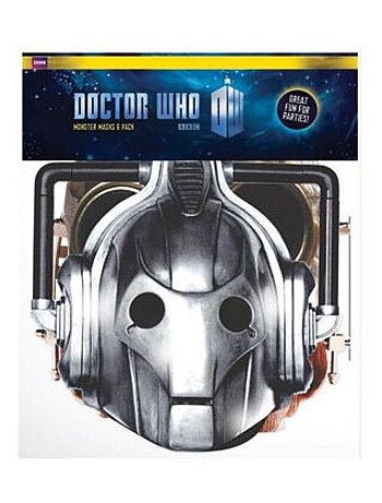 Lot de 6 masques en carton Monstre Halloween DOCTOR WHO