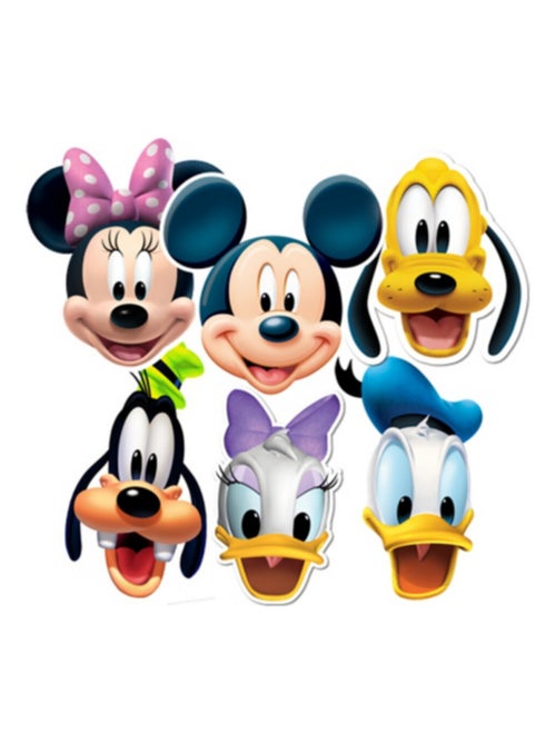 Lot de 6 Masques Mickey et ses amis Disney - Kiabi