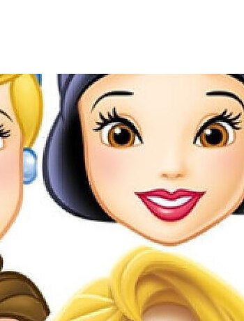 Lot de 6 Masques Princesse Disney