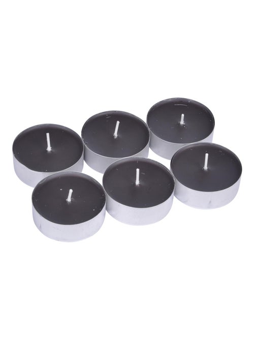 Lot de 6 maxi bougies chauffe plat 5.5 cm bois de cedre - Kiabi