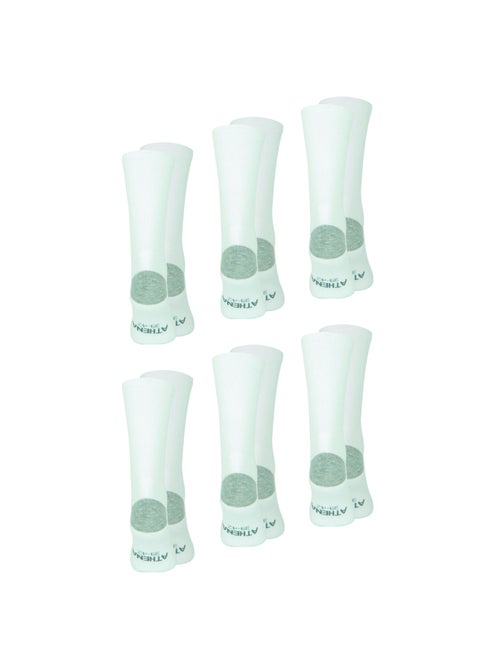 Lot de 6 mi-chaussettes homme Ecopack Sport Athena - Kiabi