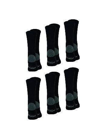 Lot de 6 mi-chaussettes homme Ecopack Sport Athena