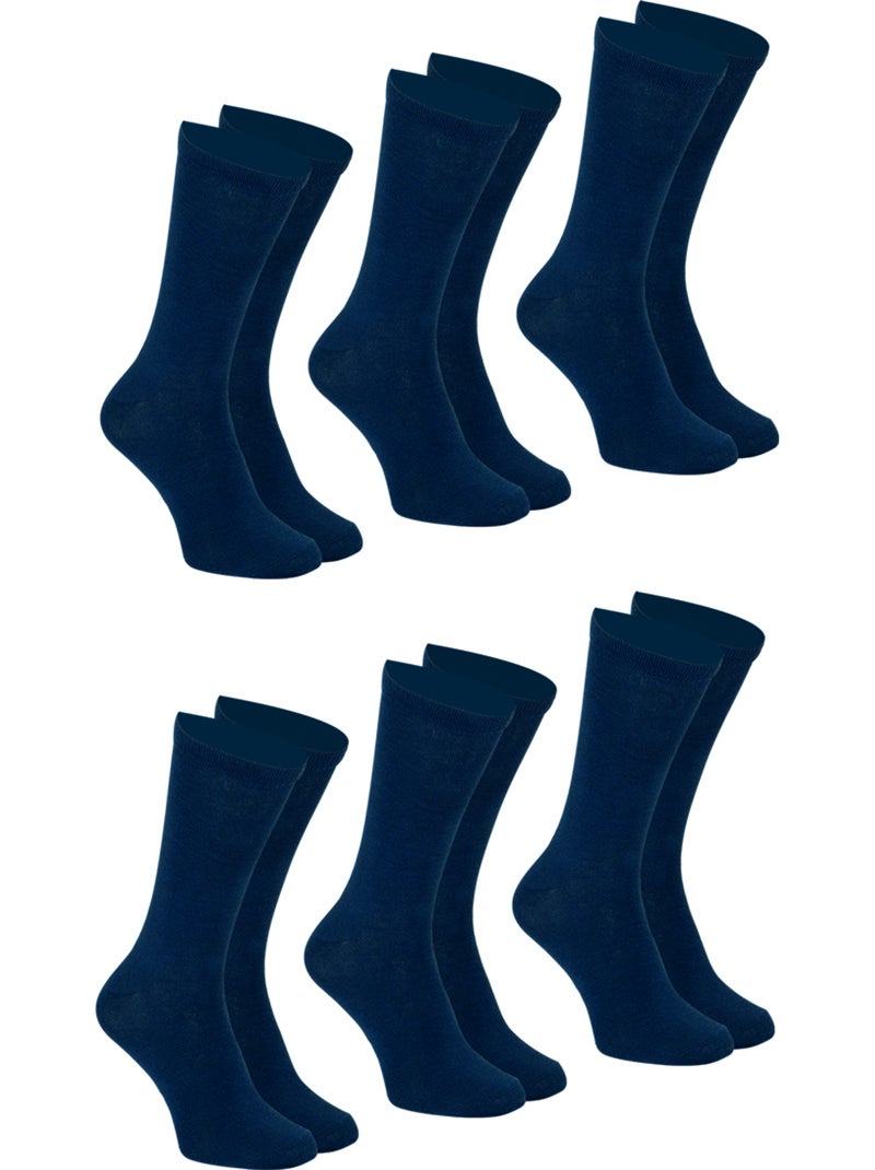 Lot de 6 Mi-Chaussettes MY PETIT PRIX Bleu - Kiabi