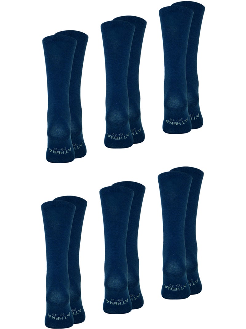 Lot de 6 Mi-Chaussettes MY PETIT PRIX Bleu - Kiabi