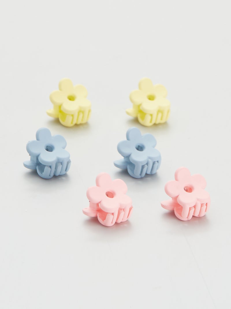 Lot de 6 minis pinces crocodiles multicolore - Kiabi